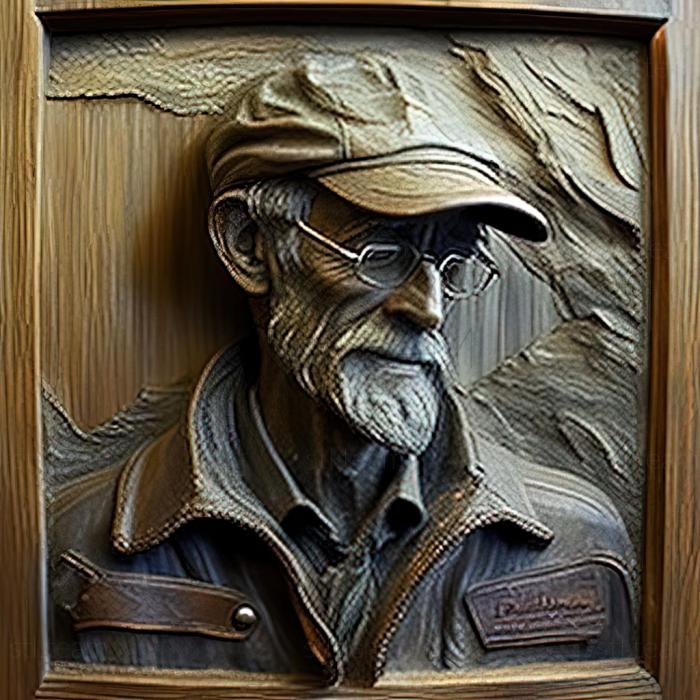 3D модель Теодор Робінсон, американський художник (STL)